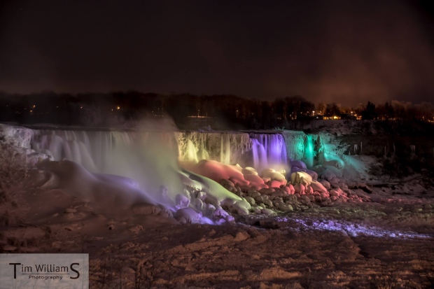Niagara Falls frozen over
