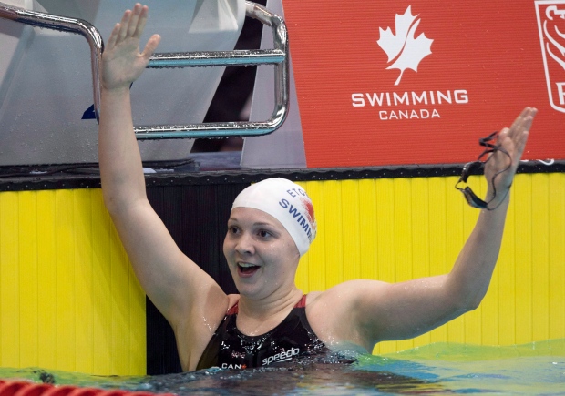 Brittany MacLean swimming Canada