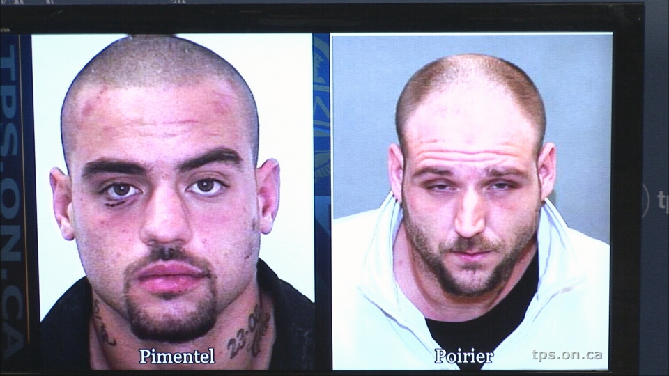 Mike Pimental and Shawn Poirier are shown in a Toronto police composite photo. - image