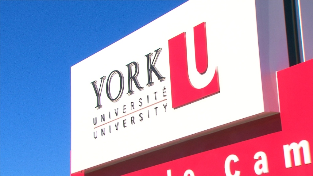 A sign for Toronto's York University is seen in this undated file photo.