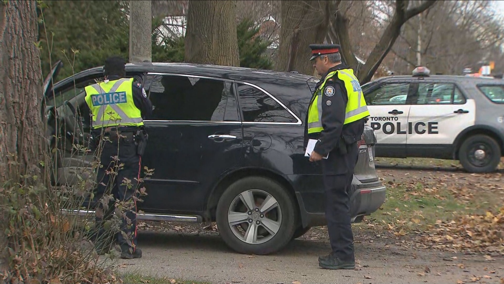 Toronto police say a child suffered serious but non-life-threatening injuries after they were struck by a vehicle in Etobicoke on Sunday morning. 