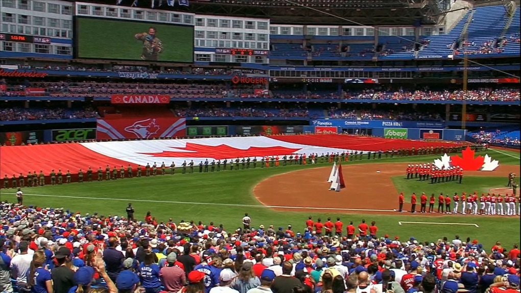 Preparations underway at Rogers Centre for Toronto Blue Jays opening day -  Toronto