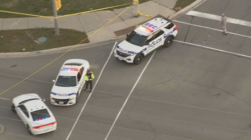 Peel police are investigating after a woman was struck by a driver in Malton.