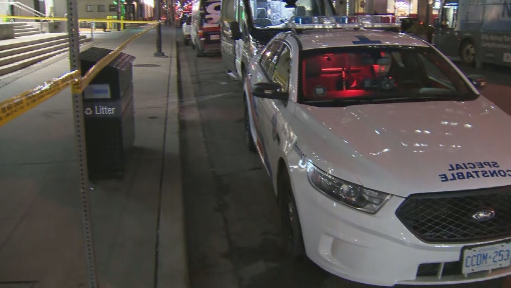 Toronto police are investigating a murder in downtown Toronto.