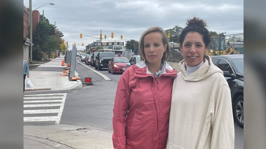 From left, residents Sophie Milman and Lora Sloan are “cautiously supportive” of a public inquiry into the Eglinton Crosstown LRT. They’re calling for compensation and support to be offered now to communities directly impacted by the delayed transit line.