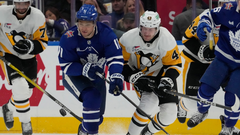 Domi helps Maple Leafs pummel Penguins 7-0