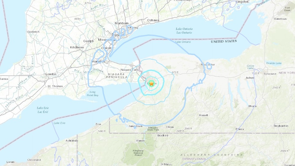 3.8 earthquake hits near Buffalo, rumbles felt in Ontario