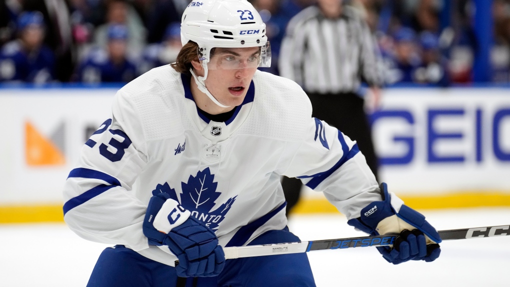 Maple Leafs forward Matthew Knies will not return to Game 2