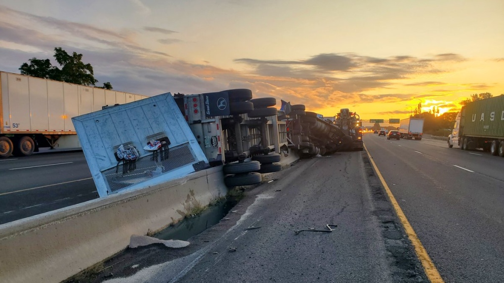 hwy-401-closed-in-bowmanville-after-truck-crash-ctv-news