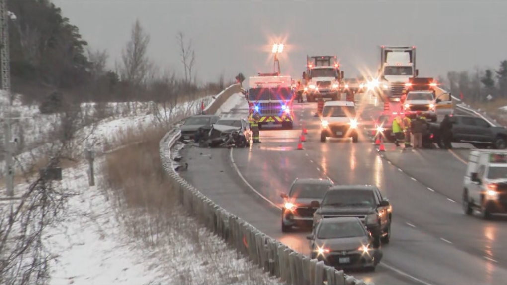 Hwy. 404 reopens in Aurora after collisions involving 16 vehicles | CTV ...