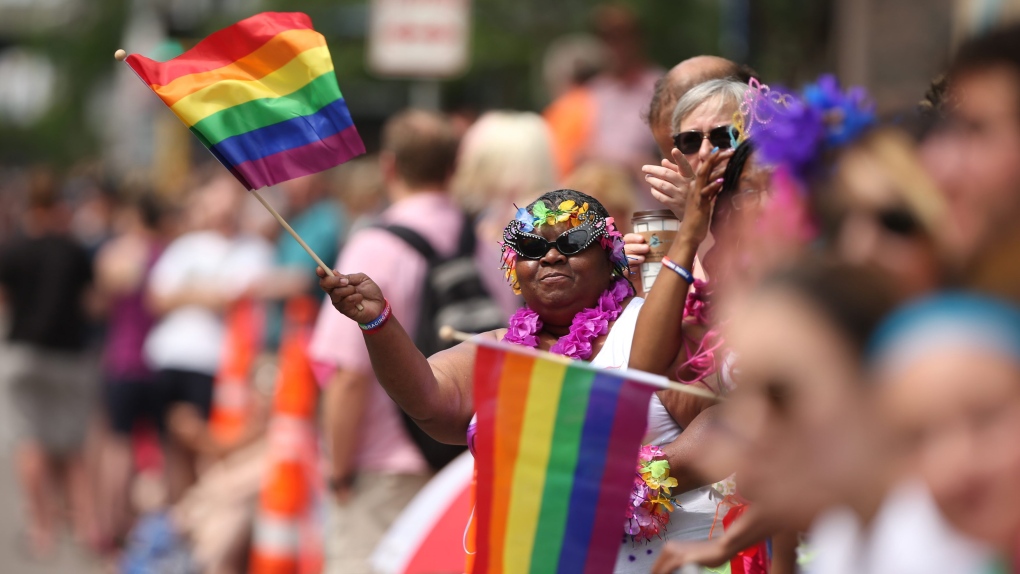 Just chilling with good friends and the Toronto blue jays on Pride day -  Toronto Guardian