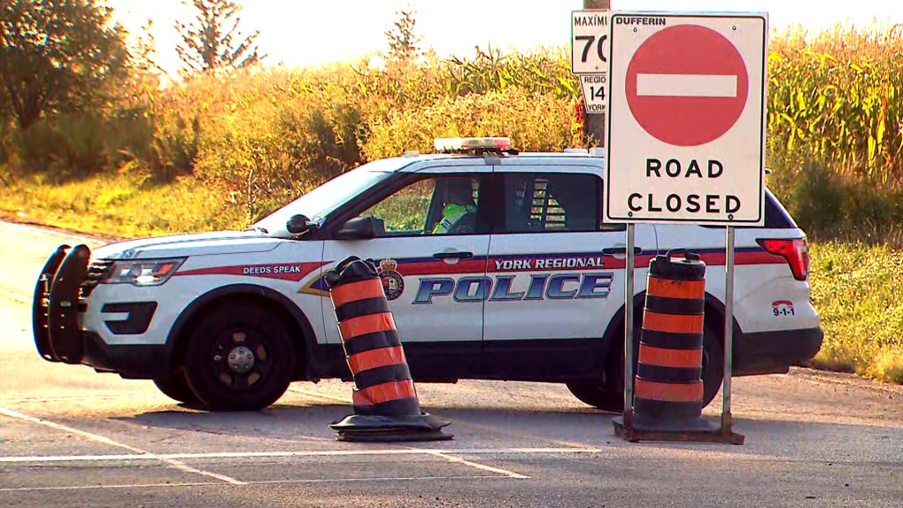 A York Regional Police cruiser is seen in Vaughan. (CTV News Toronto) 