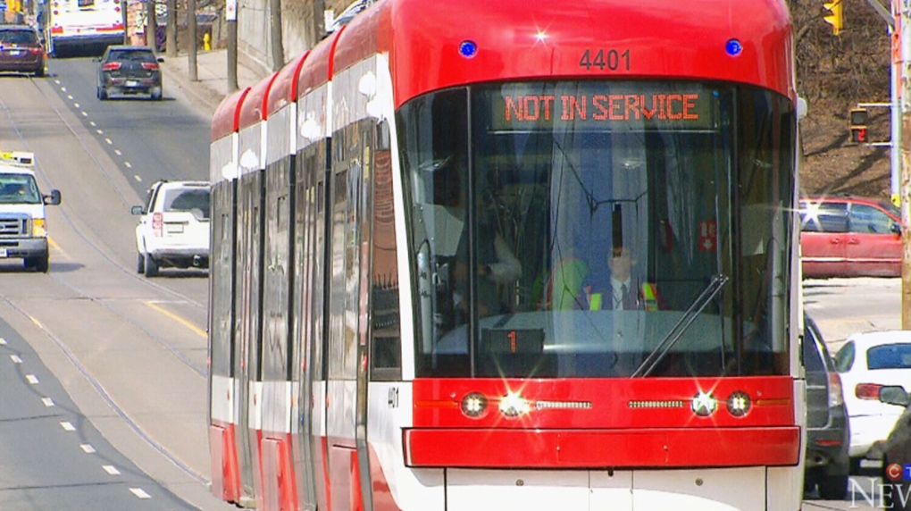 A TTC streetcar is shown in this file photo.