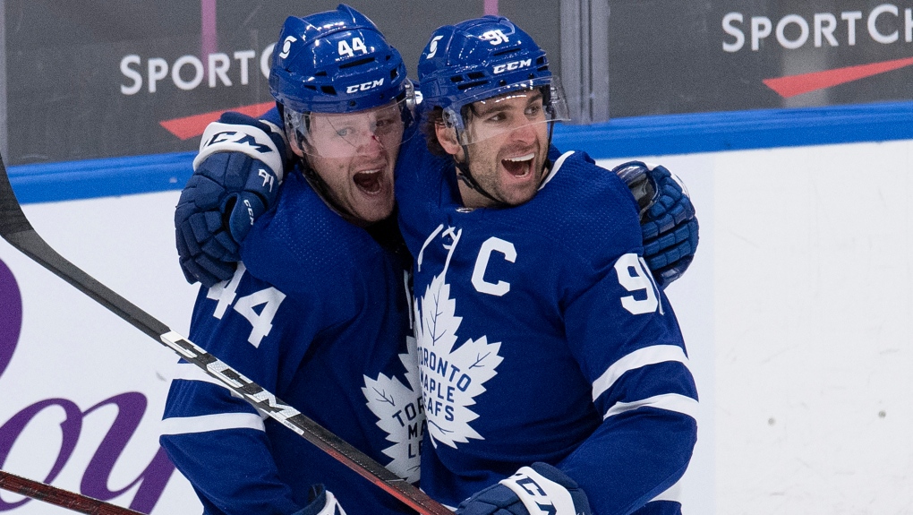 Maple Leafs win 1st playoff series in 19 years with OT victory