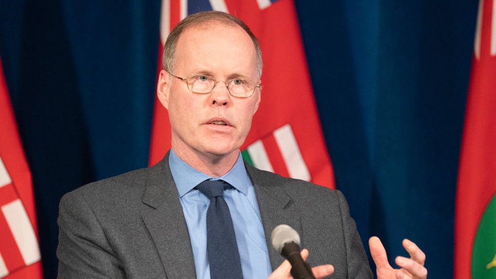 Adalsteinn Brown, dean of the University of Toronto's Public Health Department, answers questions during a news conference at Queen's Park in Toronto on Monday, April 20, 2020. THE CANADIAN PRESS/Frank Gunn