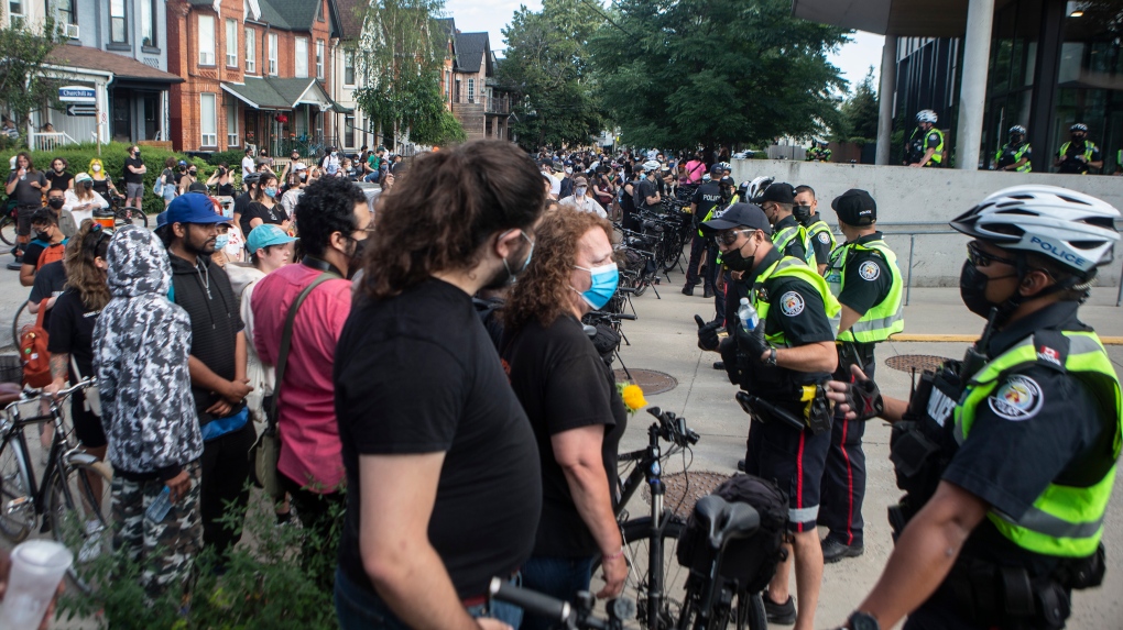 Police seek eight suspects in violent protest outside 14 Division ...