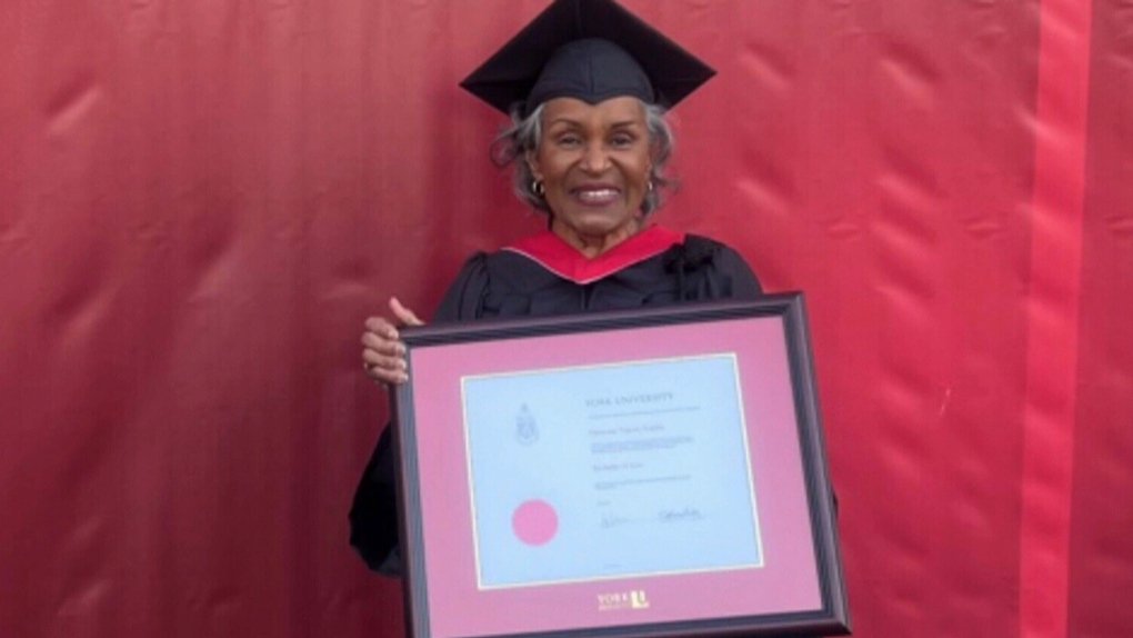 Meet Hortense Anglin, the 89-year-old grandmother who received her Bachelor of Arts degree from York to a standing ovation this week.