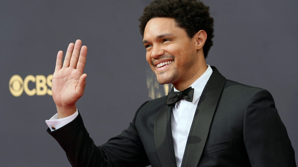 Trevor Noah arrives at the 73rd Primetime Emmy Awards on Sunday, Sept. 19, 2021, at L.A. Live in Los Angeles. (AP Photo/Chris Pizzello, File)