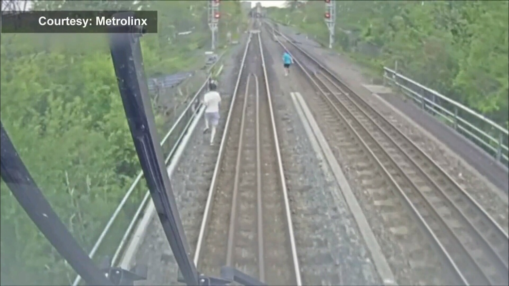 people getting hit by trains