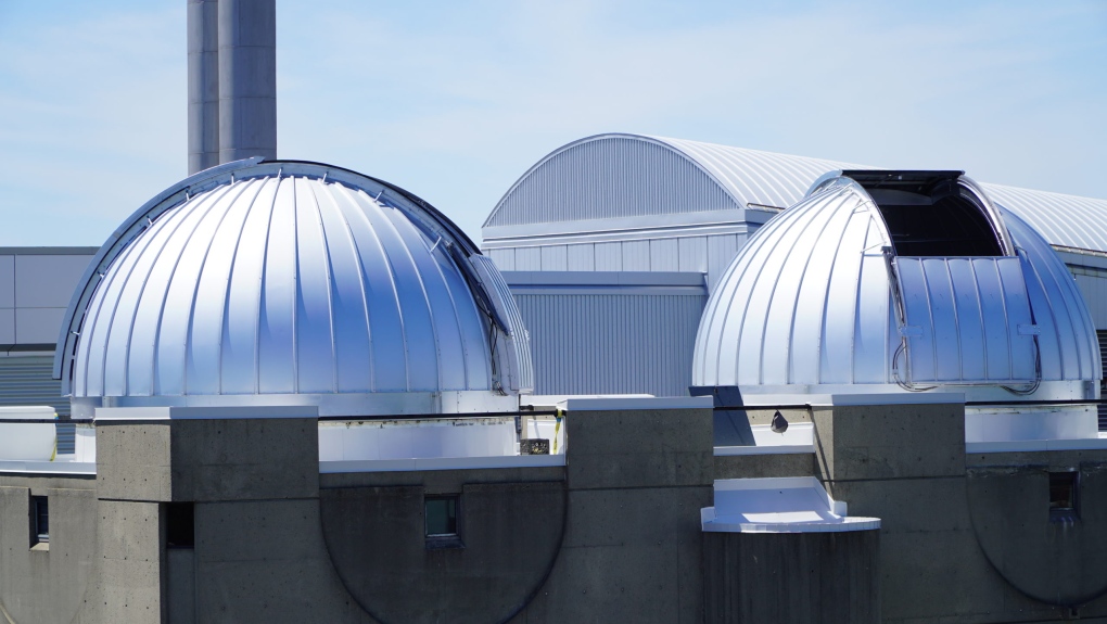 New domes are installed on York University’s Allan I. Carswell Astronomical Observatory. (York University)