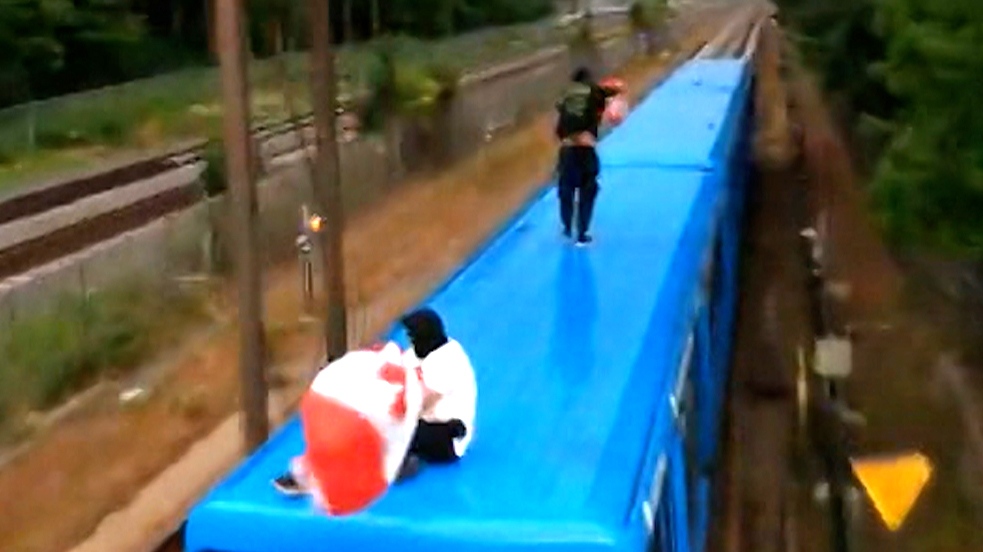 TTC train surfers perform 'incredibly' dangerous stunt | CTV News