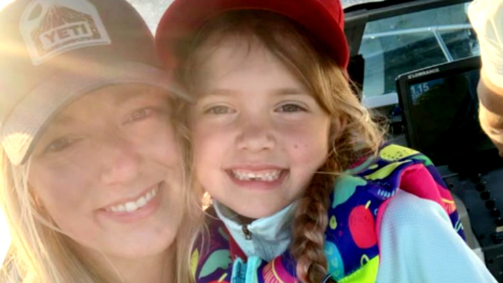 Ria Vannoort, left, is seen with her six-year-old daughter. (Supplied) 
