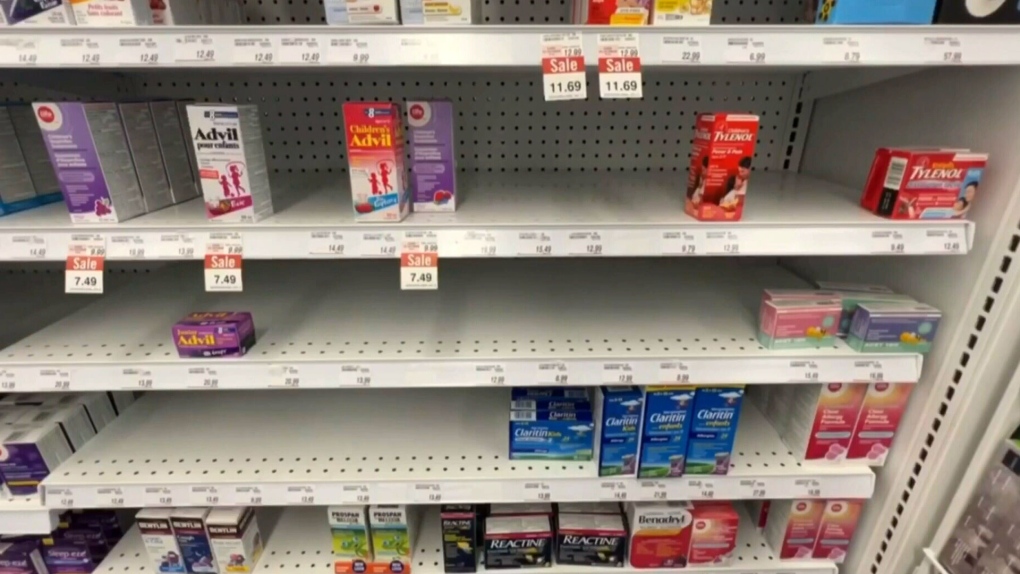 Orang tua Ontario pergi ke AS untuk Tylenol, obat-obatan anak-anak