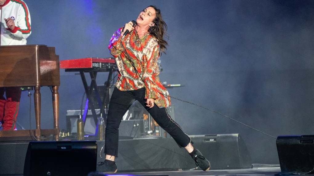 Alanis Morissette performs at Bourbon and Beyond Music Festival at Kentucky Exposition Center on Thursday, Sept. 15, 2022, in Louisville, Ky. (Photo by Amy Harris/Invision/AP)