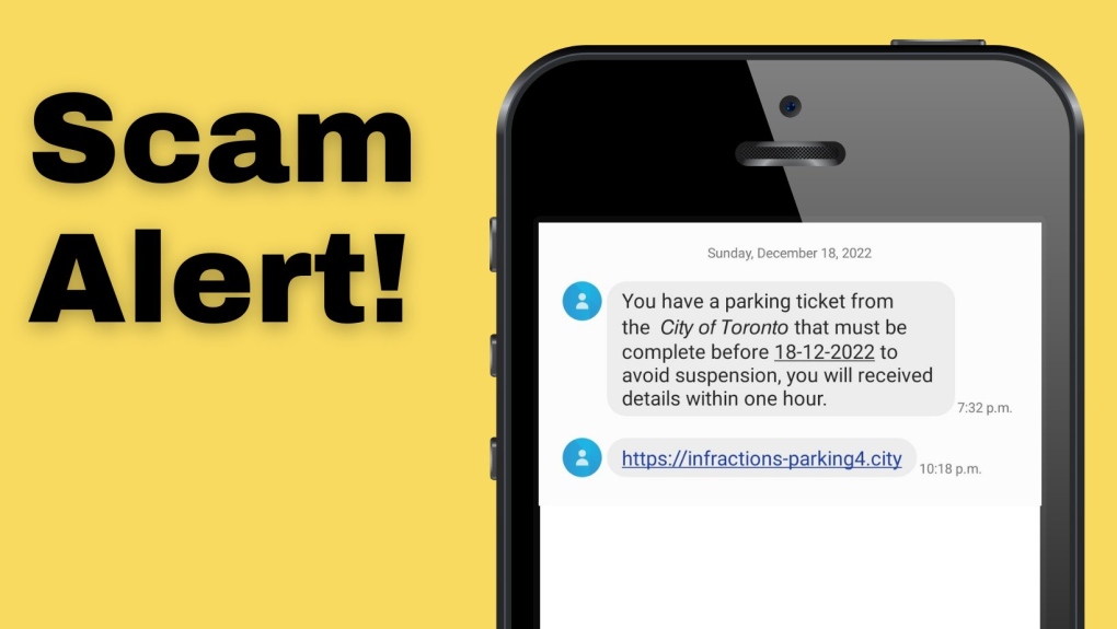The city of warning of a scam asking residents to pay for parking or speeding tickets. (City of Toronto)