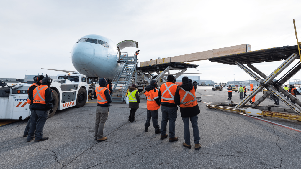 Air Canada staff in Toronto were “put to the test” when recently tasked with shipping one of the largest items the airline has ever loaded into a Boeing 767. (Air Canada)