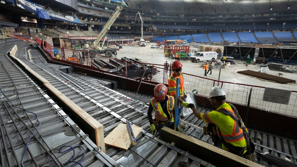 Here are exclusive new photos inside the Rogers Centre renovations in  Toronto