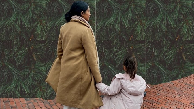 Nesh Pillay can be seen above, beside her daughter (right) (pillay.nesh/Instagram)