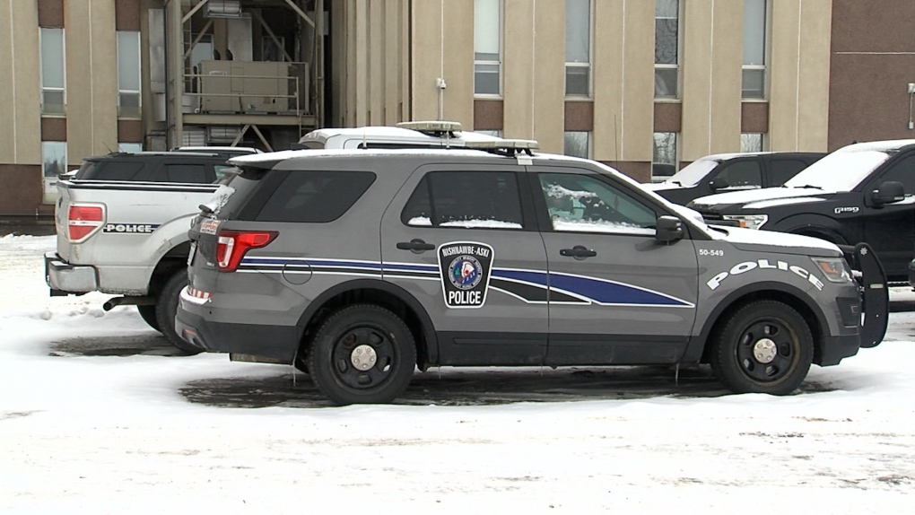 A Nishawbe Aski Police Service cruiser is seen in this photograph.