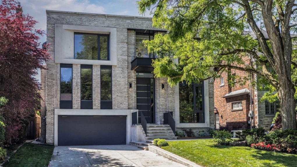 65 Hillhurst Boulevard in midtown Toronto is on the market for nearly $7.7-million, and comes with its own rock climbing wall. (Courtesy of Barry Cohen Homes)