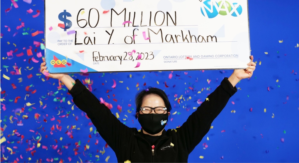 Ontario's newest Lotto Max winner, Lai Ching Yau, is a caregiver from Markham. (Source: OLG)