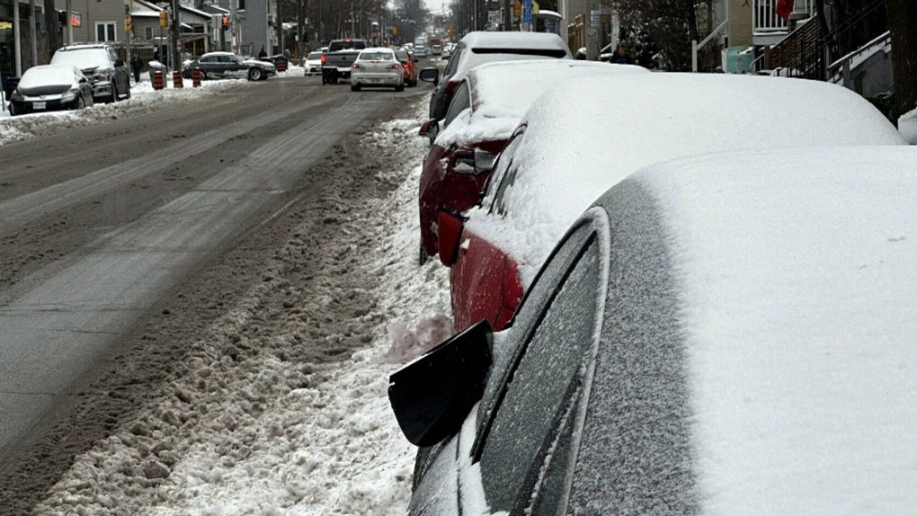 Car damaged by snow plow Video will help get compensation CTV News