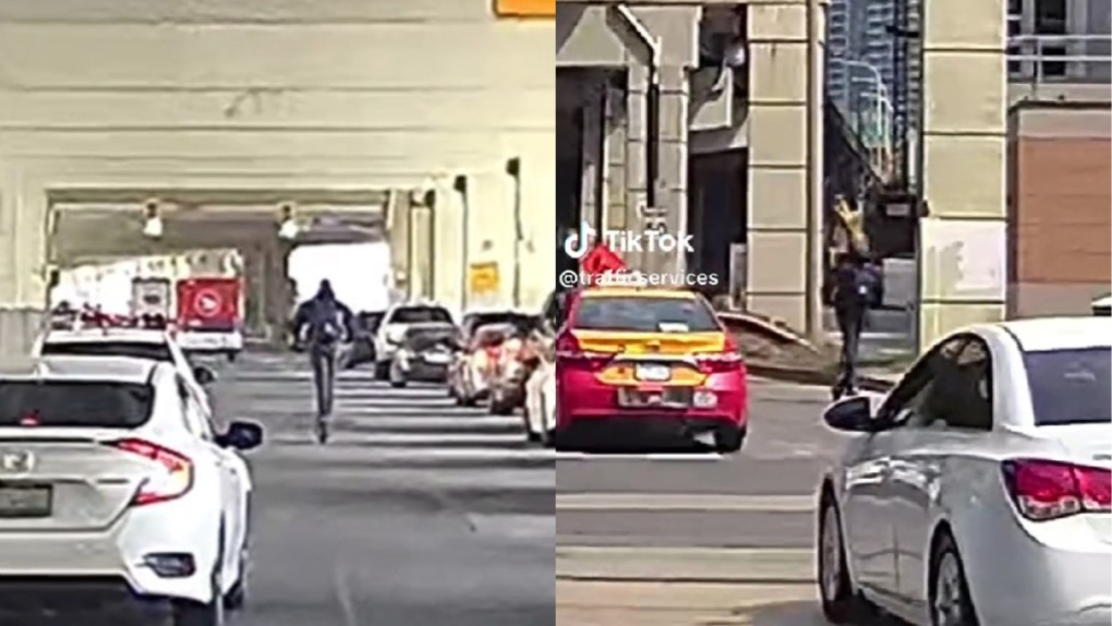 TPS Traffic Unit says driving e-scooters in Toronto could lead to hefty fines if they are driven around without the following things. (TikTok/@trafficservices)