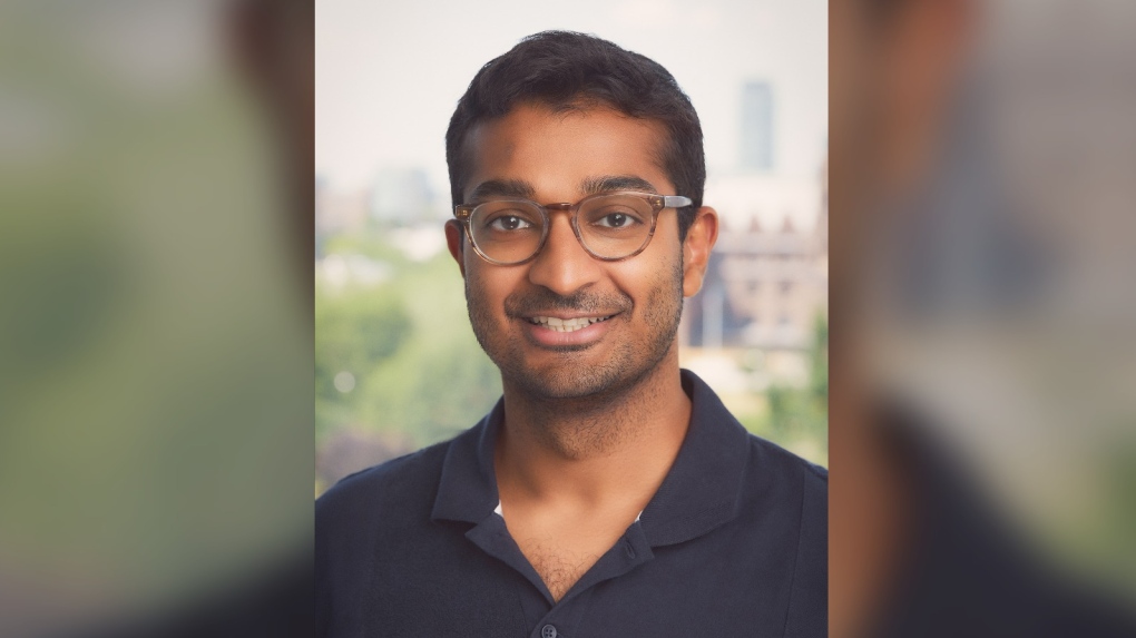 Rahul Krishnan, an assistant professor at the University of Toronto, receives a research award from Amazon (Supplied).
