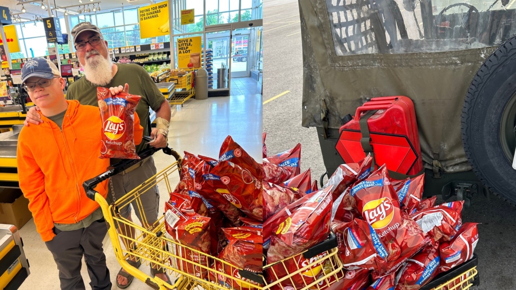 Un padre americano e suo figlio si sono recati in Canada per acquistare patatine al ketchup