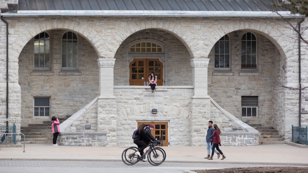 Ontario hall at Queen's University campus in Kingston, Ontario, on Wednesday March 18, 2020. THE CANADIAN PRESS/Lars Hagberg