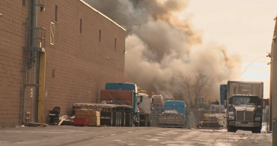 Fire near Toronto Pearson airport | CTV News