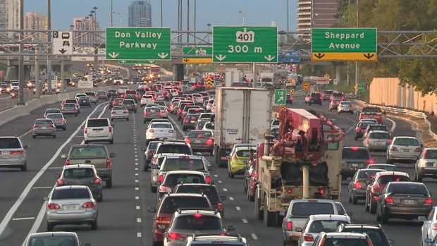 Toronto highway congestion