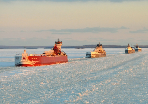 Great Lakes freeze over