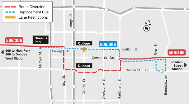 TTC Streetcar disruption Feb. 20-22