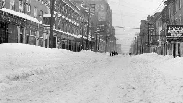 Toronto snowstorm in 1944