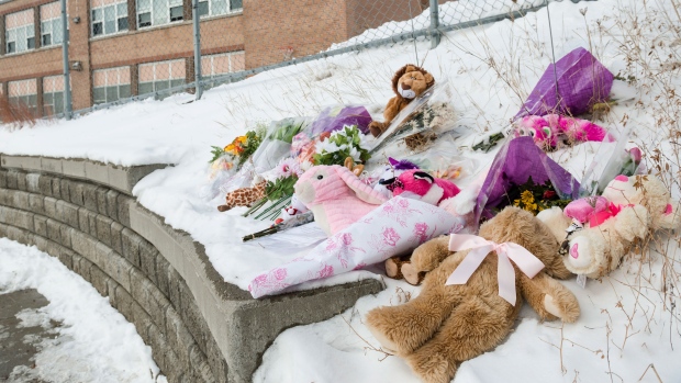 Memorial for 5-year-old killed near school grows