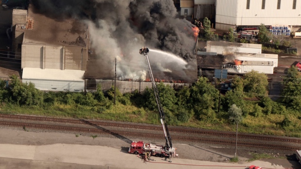 GO trains on Milton line resume after massive fire in Mississauga | CTV ...