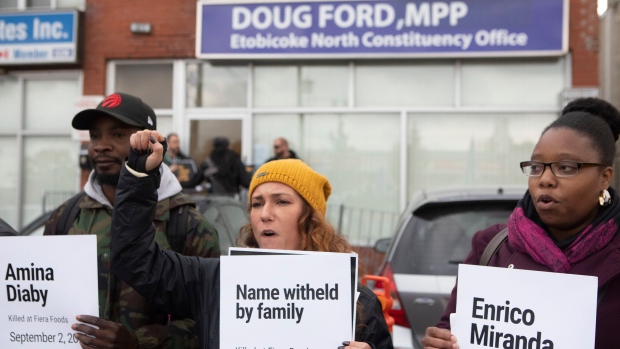 Ford office protest