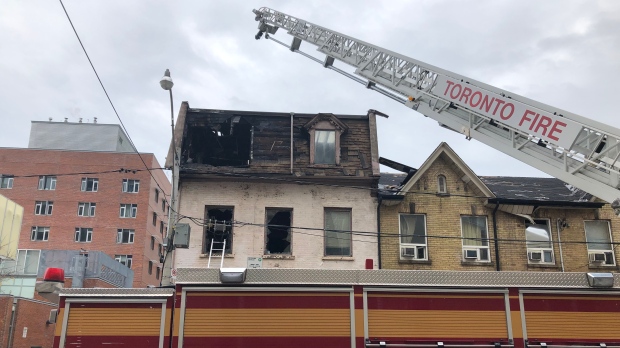 Fire, vacant building