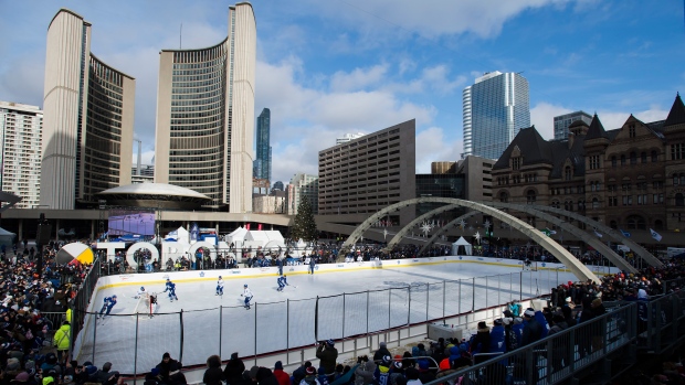 Toronto Grand Prix Tourist - A Toronto Blog: Watching #Toronto Maple Leafs  outside ACC